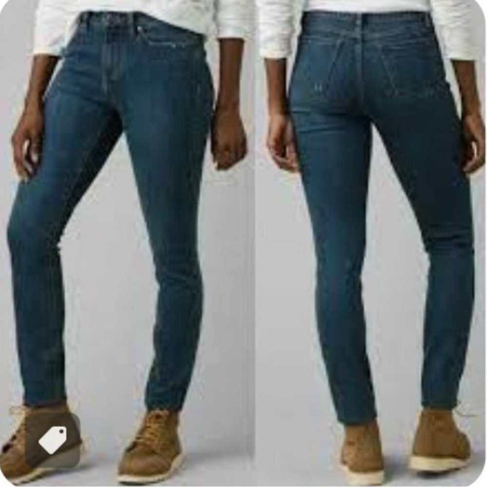 Prana Sienna Jeans Women's 4/27 True Blue Organic Cotton Mid Rise New
